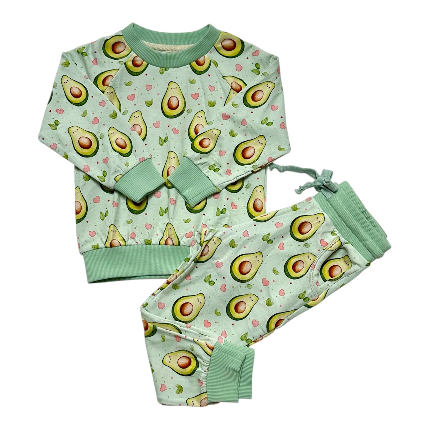 Guac My Heart French Terry Jogger Set