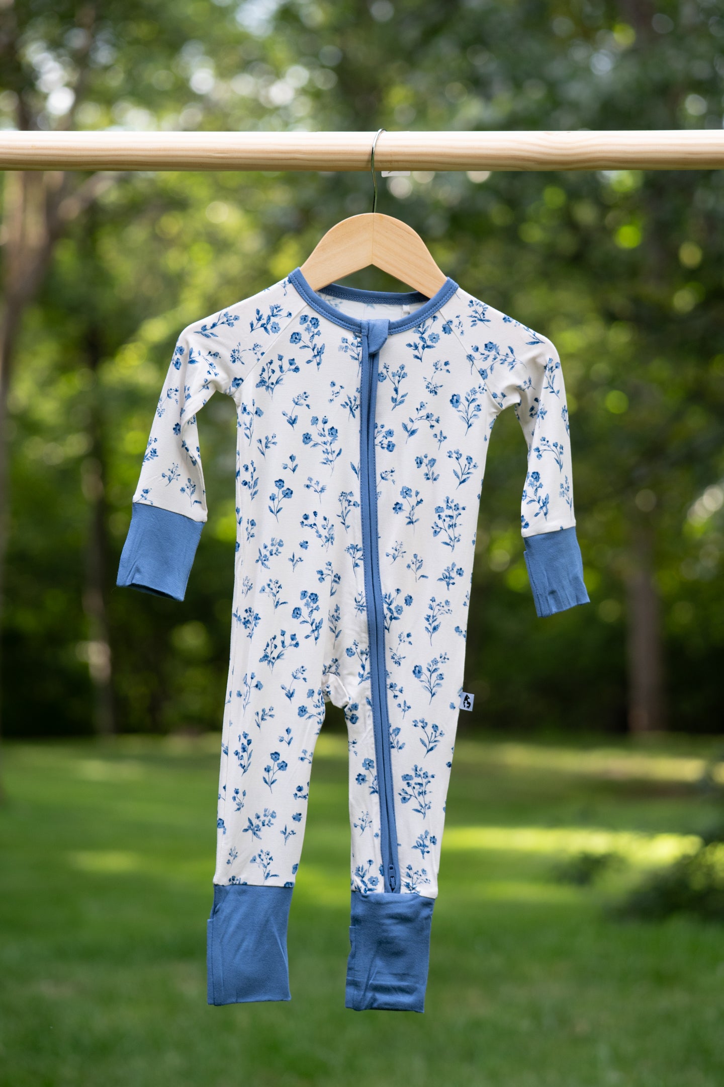 Blue Willow Zip Romper