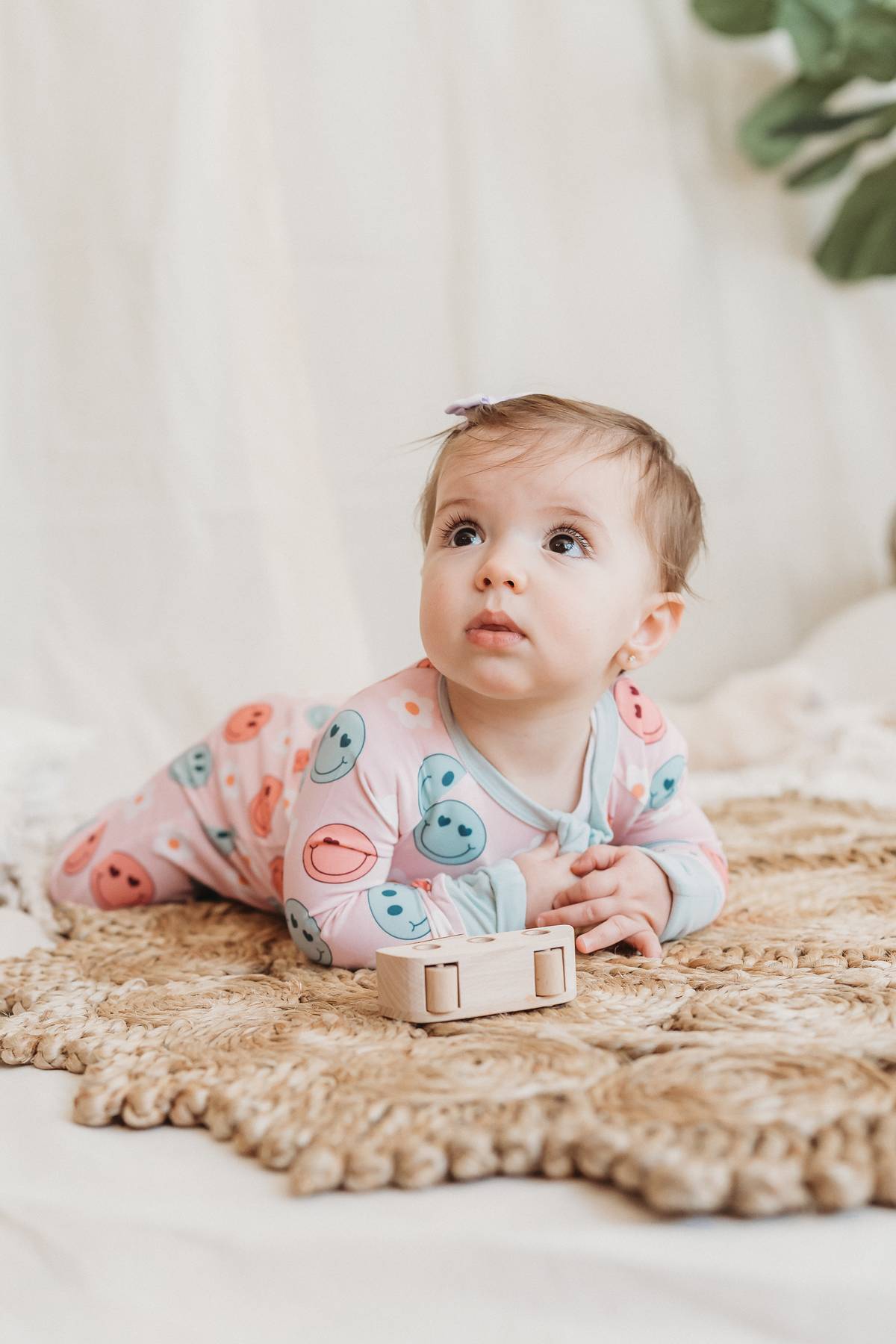 Happy Petals Zip Romper