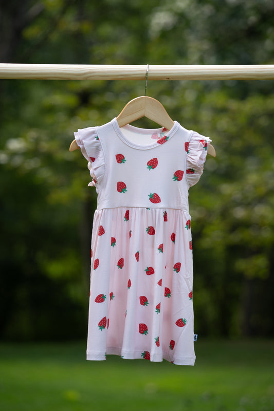 Strawberry Fields Ruffle Twirl Dress