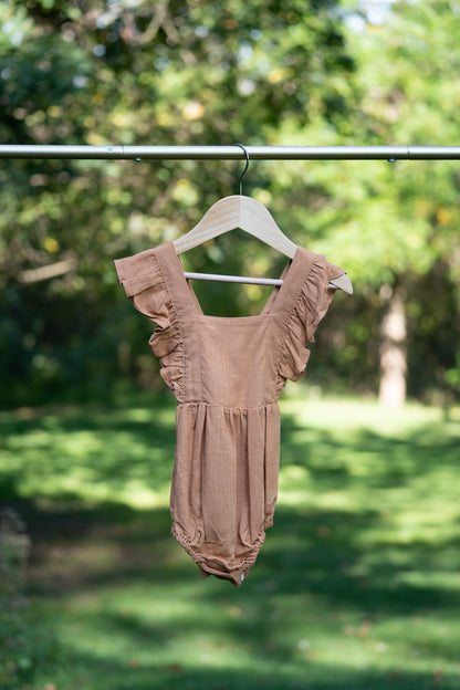 Solid Cotton Bubble Romper
