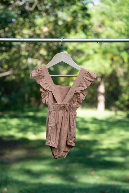 Solid Cotton Bubble Romper
