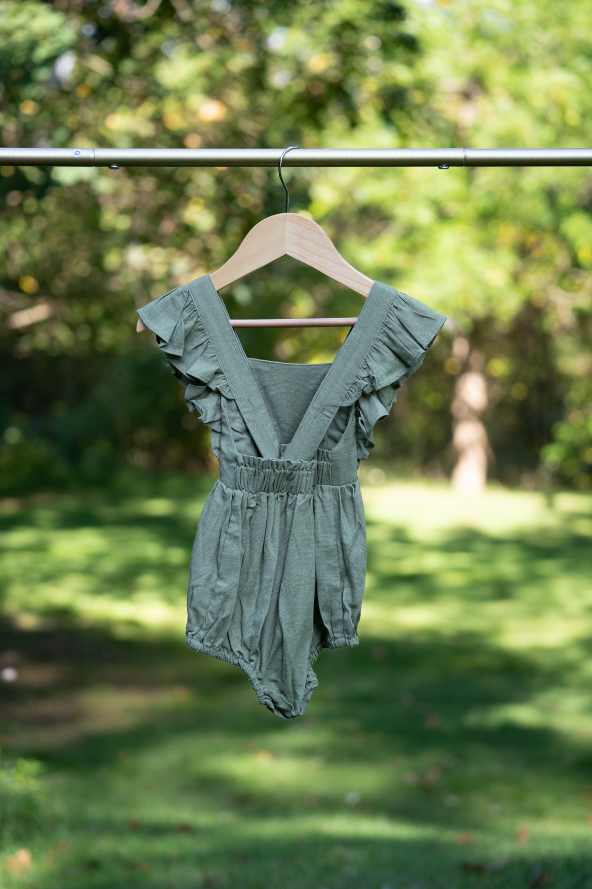 Solid Cotton Bubble Romper
