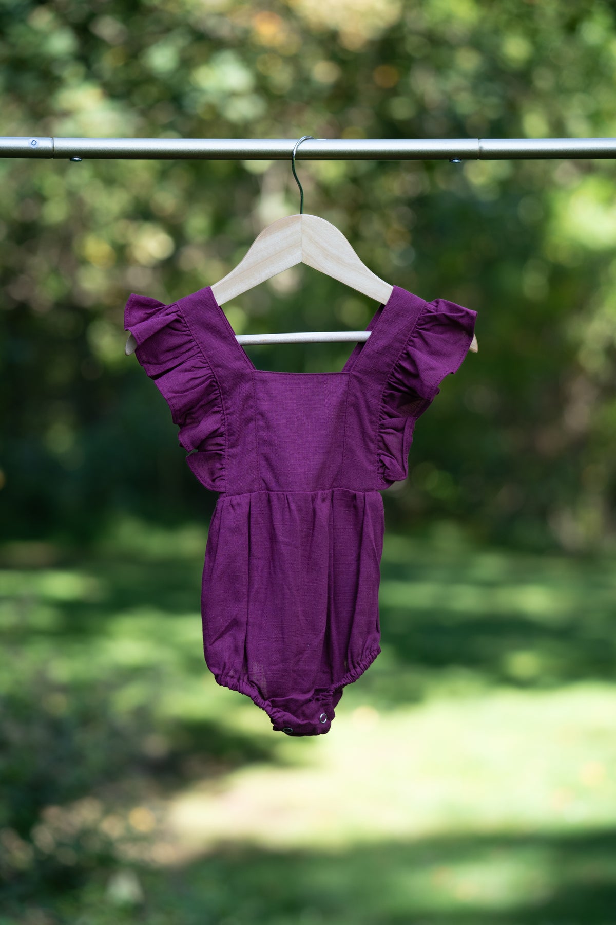 Solid Cotton Bubble Romper
