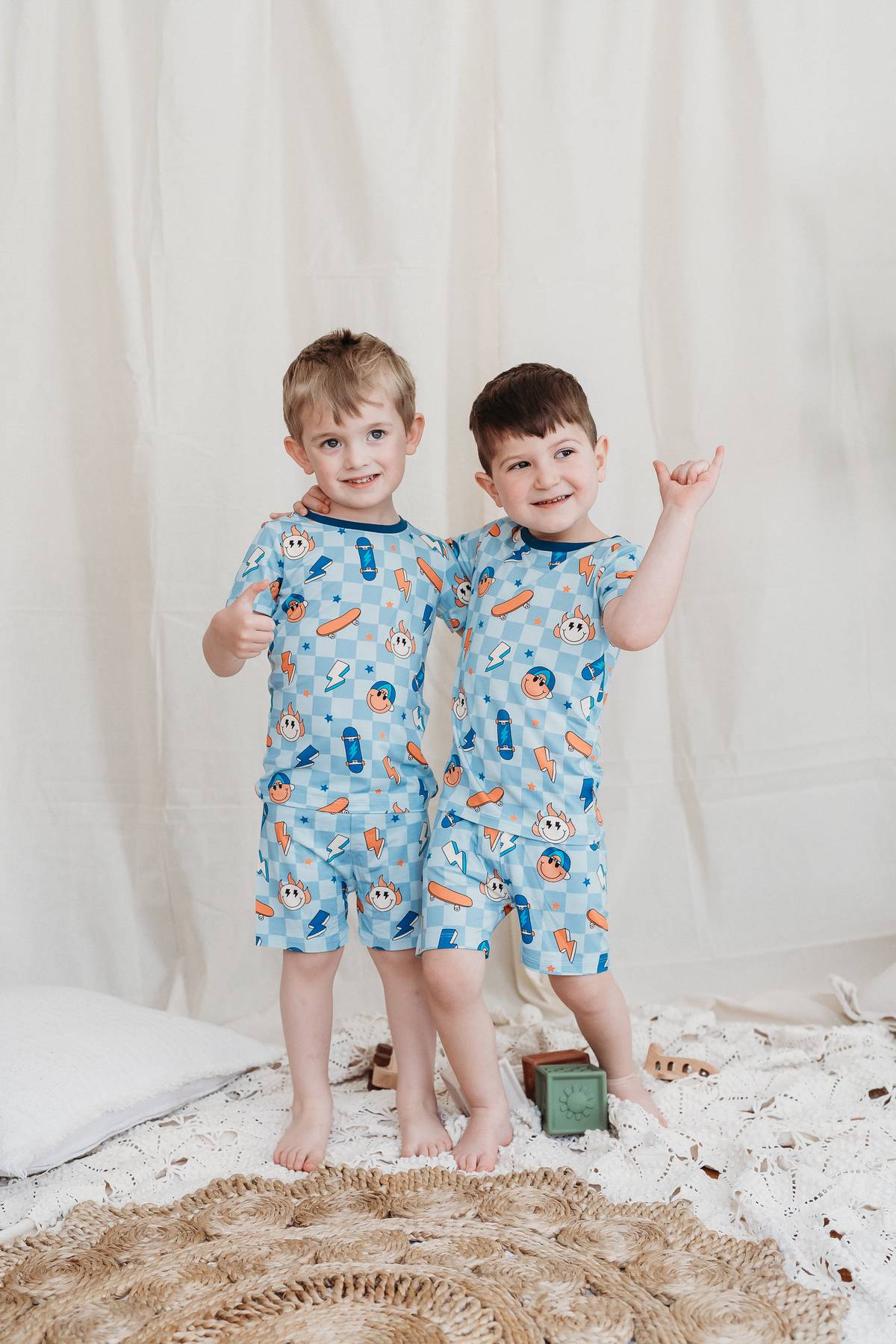 Rad Vibes Two-Piece Short Pajama Set