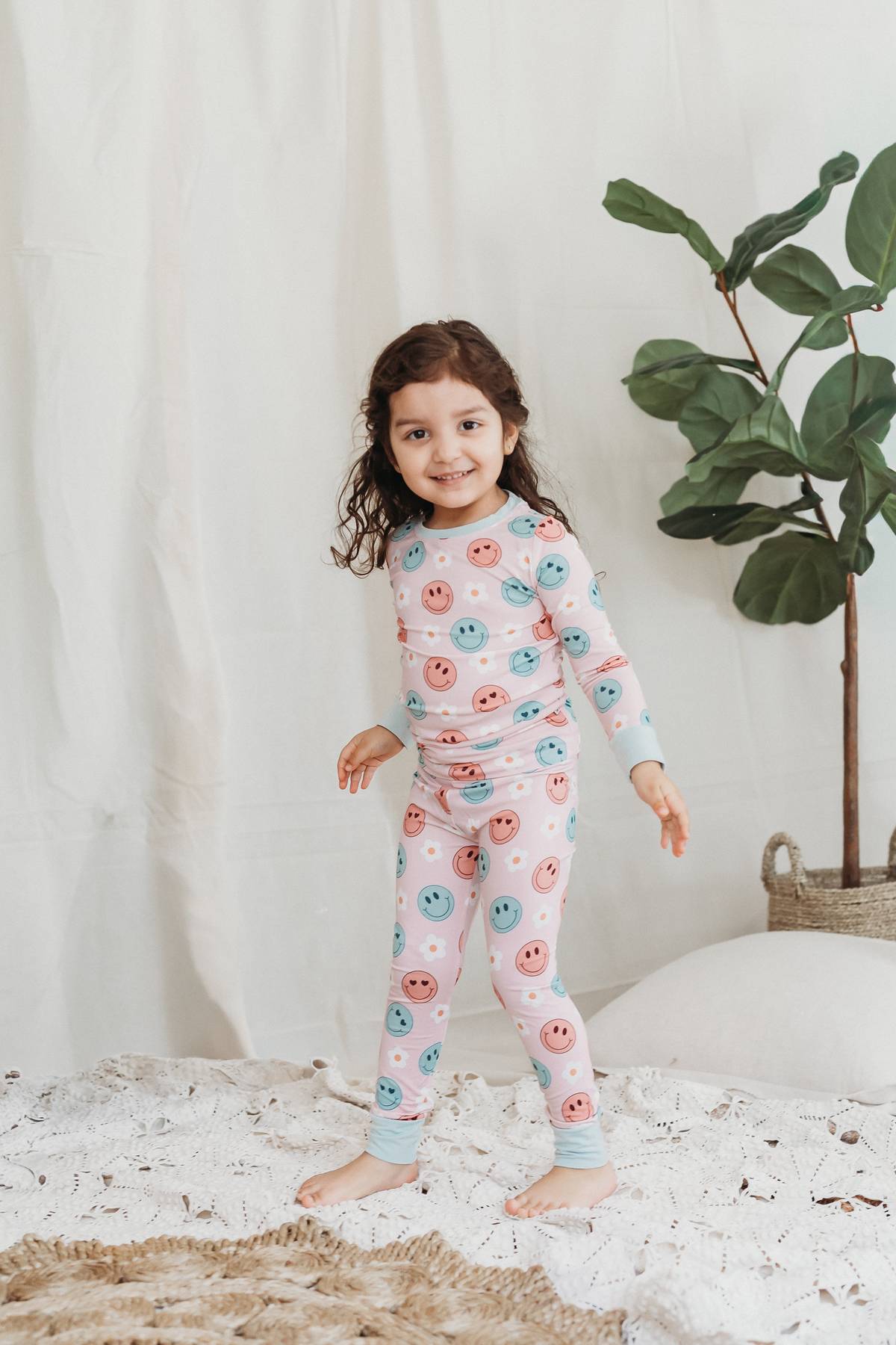 Happy Petals Two-Piece Pajama Set